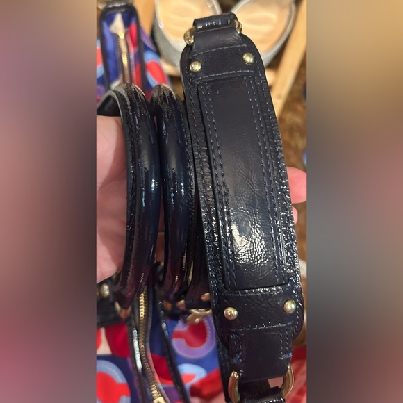 2008 SET Coach Madison Op Art Julianne Shoulder Bag w/ Fold-over Clutch Wristlet - Picture 6 of 15